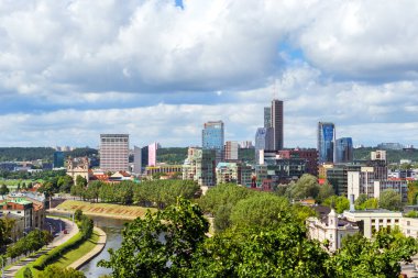 Vilnius Gediminas kuleden Panoraması
