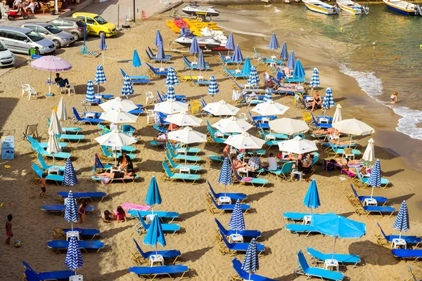 Praia de Mithos no resort aldeia Bali, Creta — Fotografia de Stock