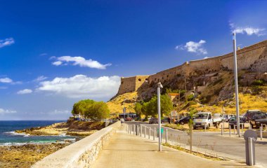 Fortezza Kalesi kale Rethymno, Crete, Yunanistan