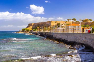 Fortezza Kalesi kale Rethymno, Crete, Yunanistan