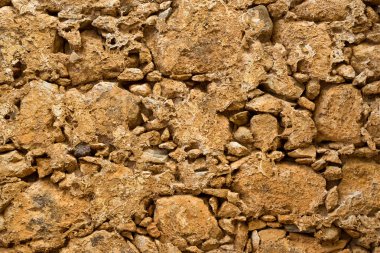 Doku taş-kil duvar. Rethymno, Crete