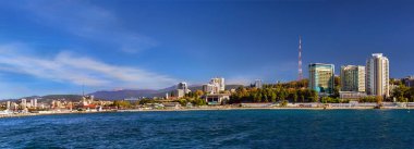 Mimarisini modern tatil beldesi Soçi, Rusya Federasyonu