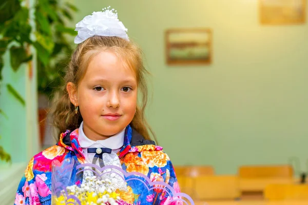 First grader, day of knowledge - 1. September — Stock Photo, Image