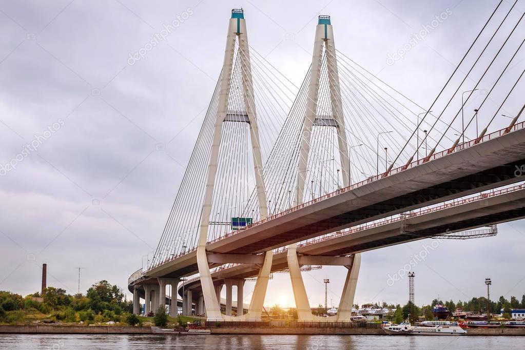 Big Obukhovsky cable-stayed bridge, Neva river