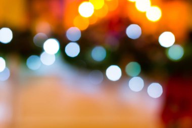 Şenlikli yeni yıl ve Noel arka plan bokeh