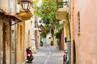 Tatil beldesi Rethymno, Yunanistan Crete mimarisi