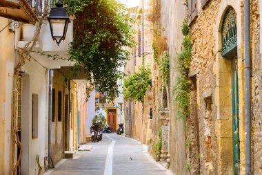 Tatil beldesi Rethymno, Yunanistan Crete mimarisi