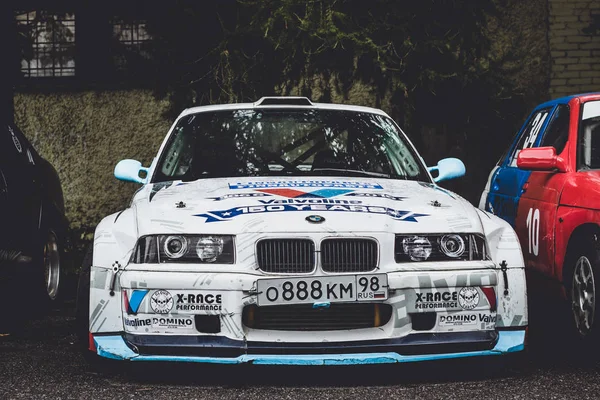 Carro BMW 3-série, projeto deriva corrida automobilismo — Fotografia de Stock