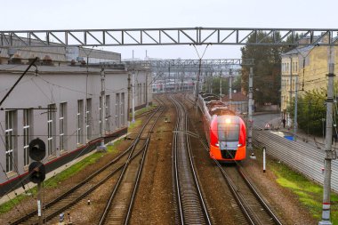 Yüksek hızlı Elektrikli tren, tren istasyonu, Rusya Federasyonu