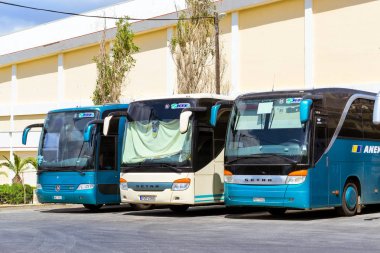 Yolcu şehirlerarası otobüs Otogarı Rethymno