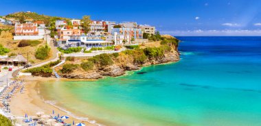 Sandy Varkotopos beach resort Bali. Crete, Yunanistan