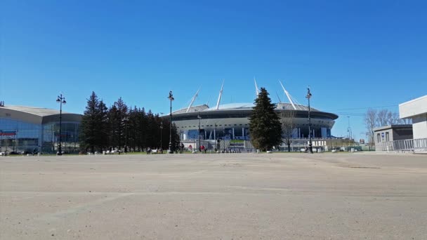 21 ФІФА світ Кубок 2018. Стадіон Санкт Петербург — стокове відео