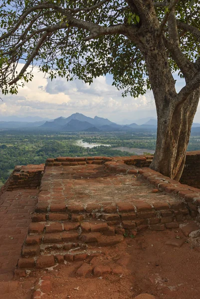 스리랑카-"사자 바위 위에서 보기". — 스톡 사진