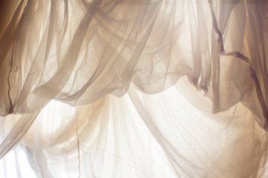 Buruşuk beyaz kumaş bez doku