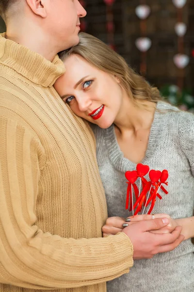 愛好家は、バレンタインの日を祝う — ストック写真