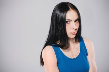 Studio genç üzgün kız