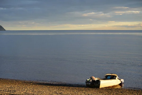 Motorbåt Stranden — Stockfoto