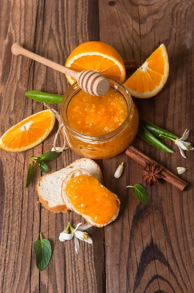 Orange, orange jam — Stock Photo, Image