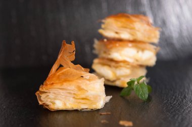 Fırın arka plan peynir pasta