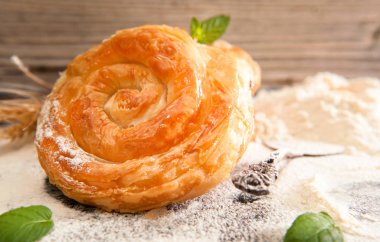 Fırın arka plan peynir pasta