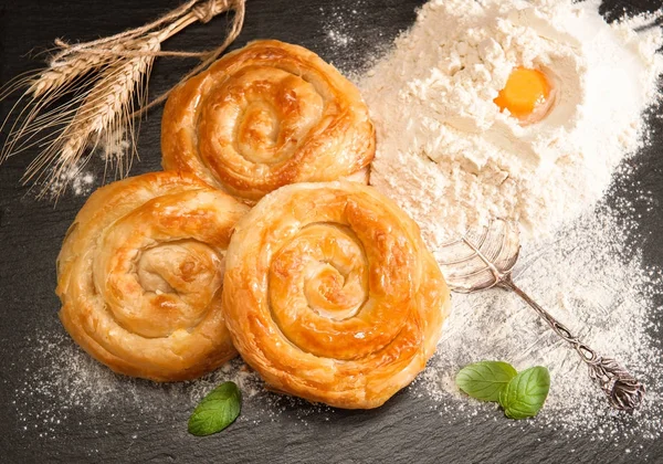 Fırın arka plan peynir pasta