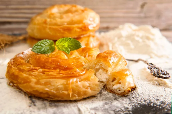 Fırın arka plan peynir pasta