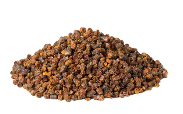 Propolis granule izolovaných na bílém pozadí, včelí produkt — Stock fotografie