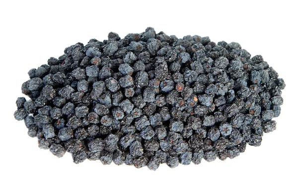 黒アロニア果実を乾燥させた — ストック写真