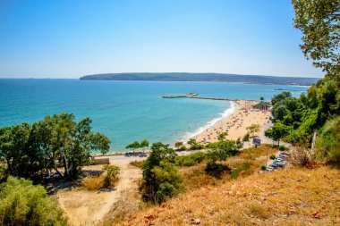 Bulgaristan 'ın Varna Körfezi' ndeki Plaj