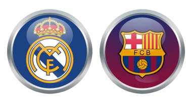 Real Madrid vs Barcelona clipart