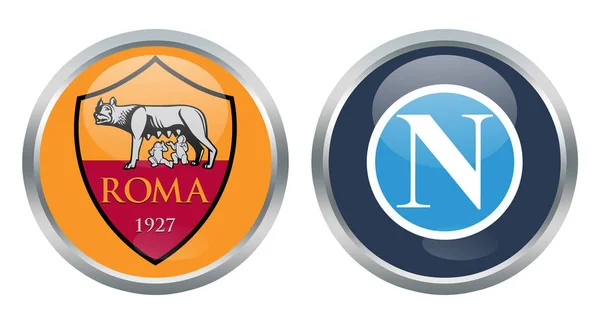 Roma vs Napoli — Stock fotografie