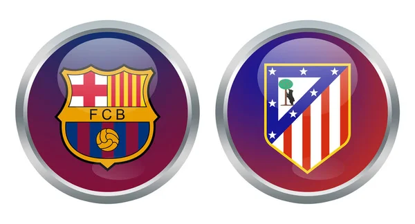 Barcelona vs atletico Madryt — Zdjęcie stockowe