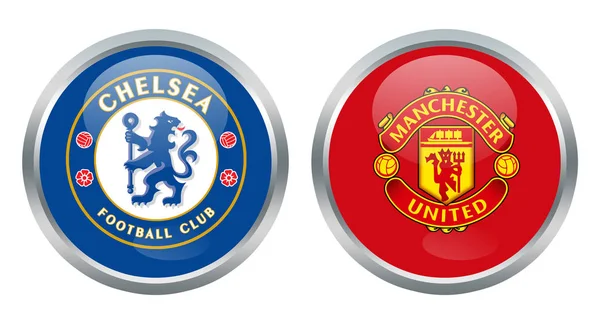 Chelsea vs Manchester united — Zdjęcie stockowe