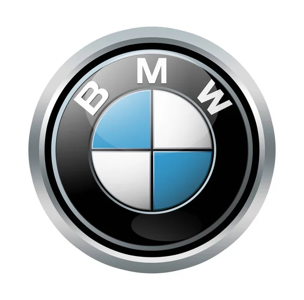 Σημάδι BMW σε λευκό Royalty Free Φωτογραφίες Αρχείου
