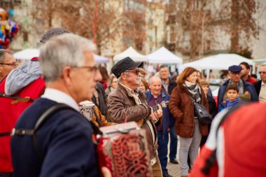 Corroios, Seixal, Setubal, Metropolitan alan Lizbon - Ocak, 2018. Adil, Corroios Feira çikolata popüler bir yıllık olaydır.