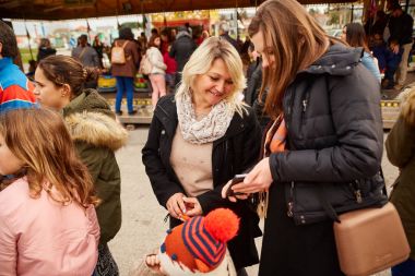 Corroios, Seixal, Setubal, Metropolitan alan Lizbon - Ocak, 2018. Adil, Corroios Feira çikolata popüler bir yıllık olaydır.