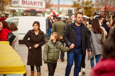 Corroios, Seixal, Setubal, Metropolitan alan Lizbon - Ocak, 2018. Adil, Corroios Feira çikolata popüler bir yıllık olaydır.