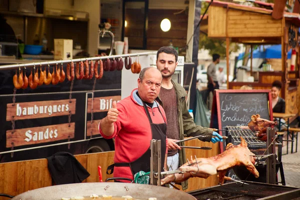 Corroios, Seixal, Setubal, Metropolitan alan Lizbon - Ocak, 2018. Adil, Corroios Feira çikolata popüler bir yıllık olaydır.