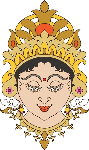 Durga godin van de macht — Stockvector