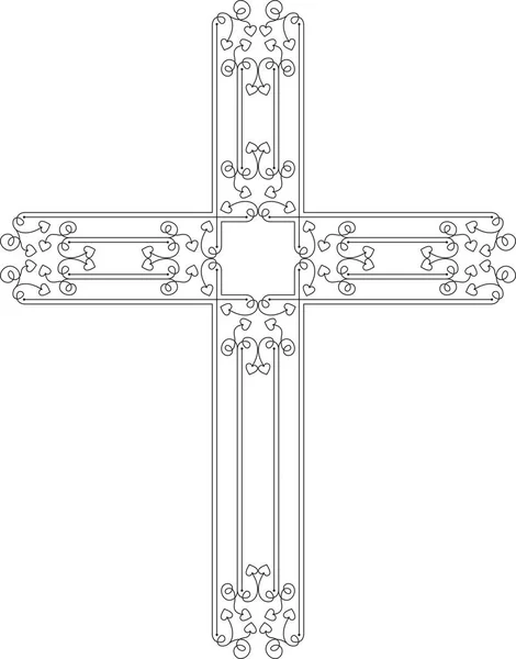 Design croix chrétienne — Image vectorielle