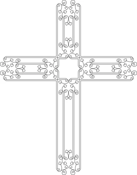 Christliches Kreuz — Stockvektor