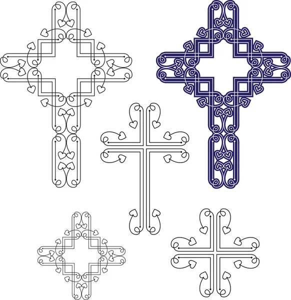 Christian Cross Design — Stock Vector