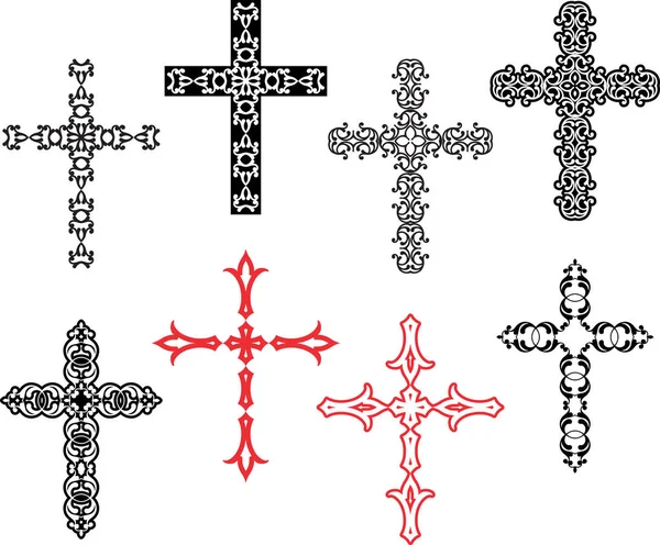 Christian Cross Design — Stock Vector