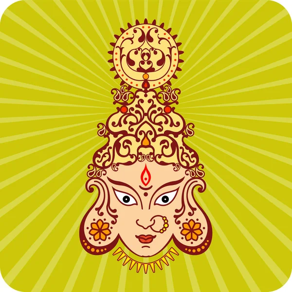 Θεάς Durga της εξουσίας — Διανυσματικό Αρχείο
