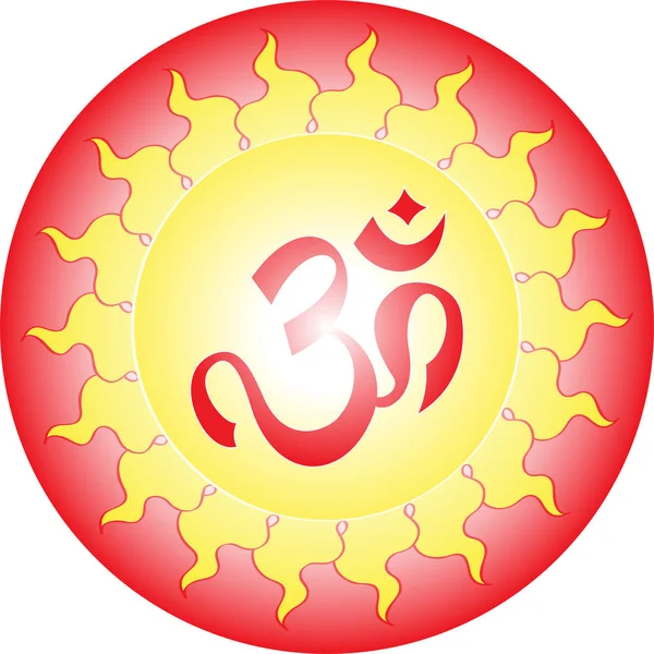 Aum (Om) Le Saint Motif — Image vectorielle