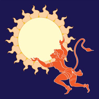 Hanuman yakalamak güneş