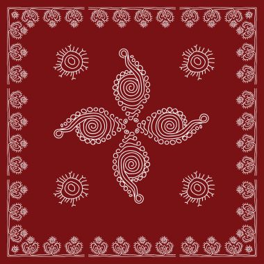 Halk, aşiret tasarım, Motif, duvar resmi