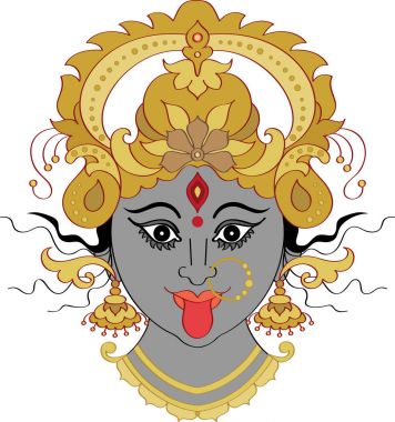 Kali Maa kaligrafi