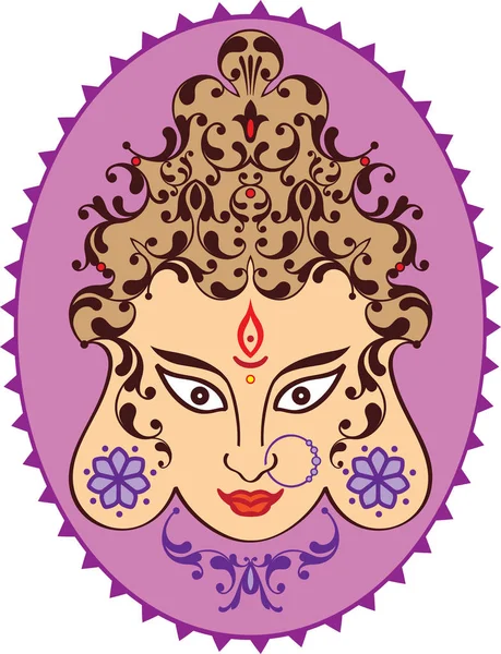 Bohyně Durga moci — Stockový vektor