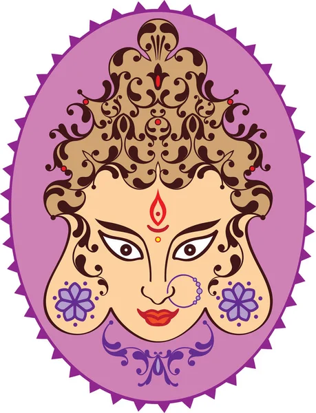 Durga Goddess of Power — Stock Vector